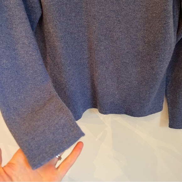 100% Cashmere Blue Crewneck Long Sleeve Sweater from McCulleys - Picture 2 of 6